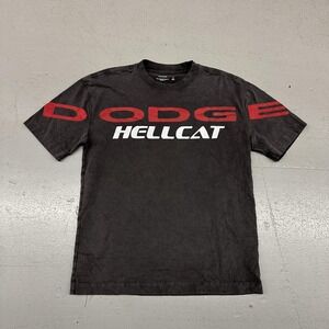 Dodge Hellcat Shirt Mens Medium Black SRT Graphic Tee Hollister Muscle Car